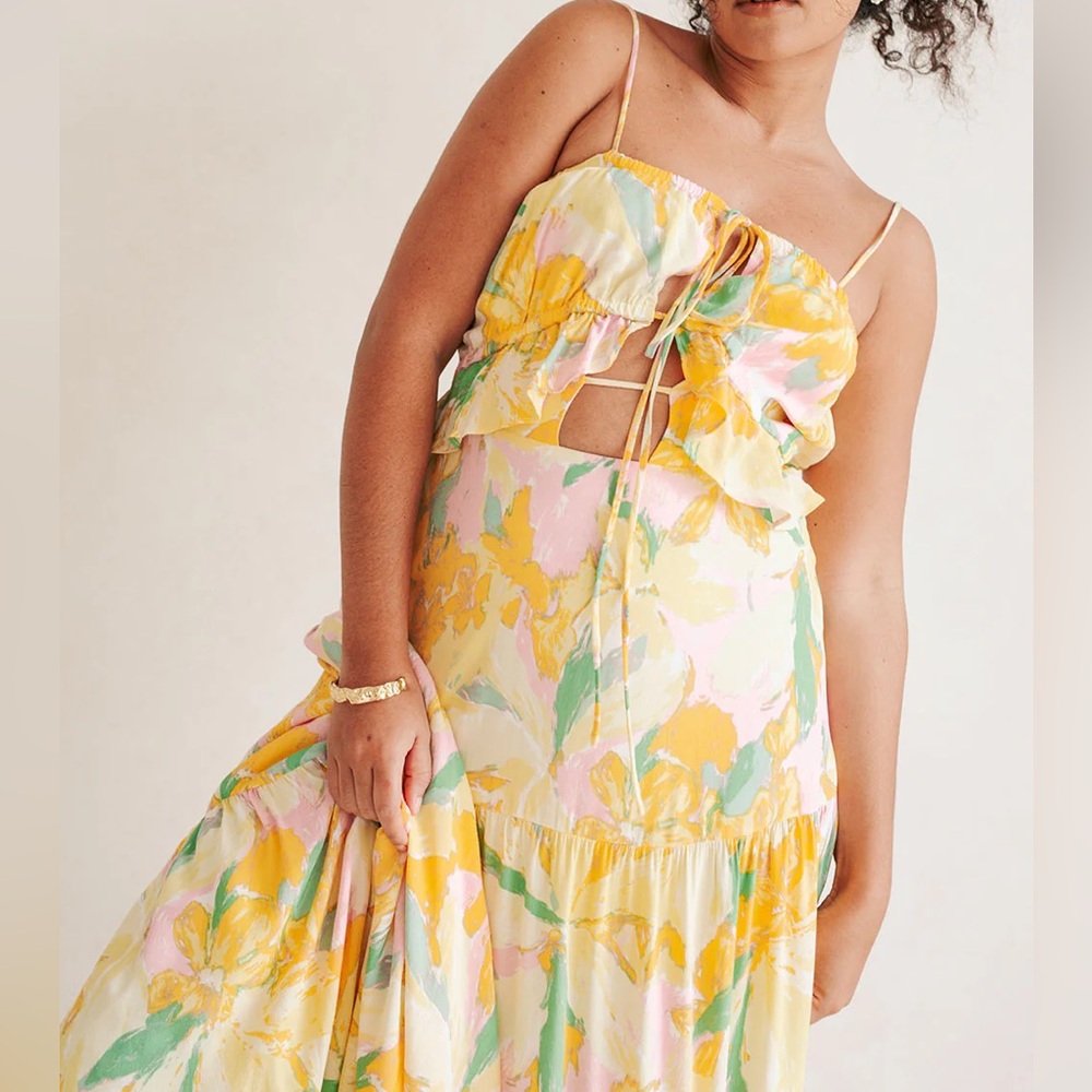 Sabo Skirt Calabria Halter Dress - Scout Floral - Picture 4 of 6